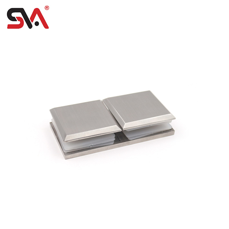 Modern Shower Door Hardware Stainless Steel Glass Connector Corner Clamp