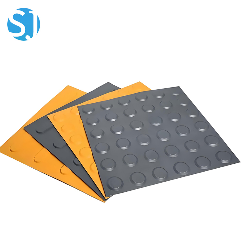 Self Adhesive PVC Tactile Paving Tile Easy Install Tgsi Detectable Warning Indicator for Pedestrian Safety
