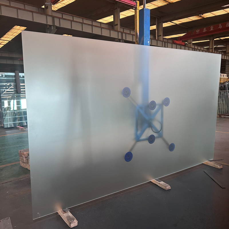 8mm Tempered Glass Frosted Glass Acid Glass Customized for Used for Balconies