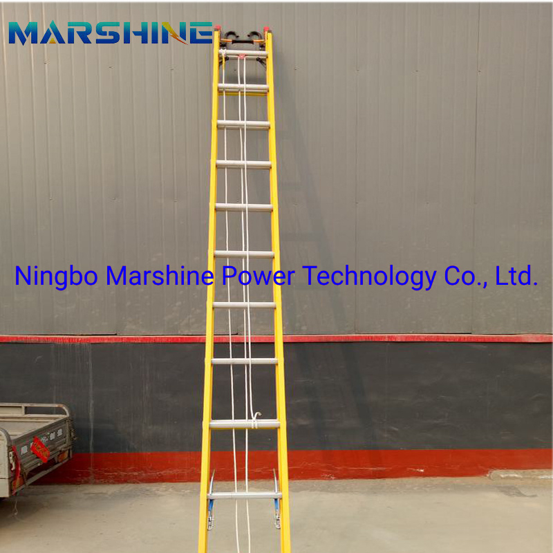 Electric Power Line Insulation Fiberglass Extension Ladder