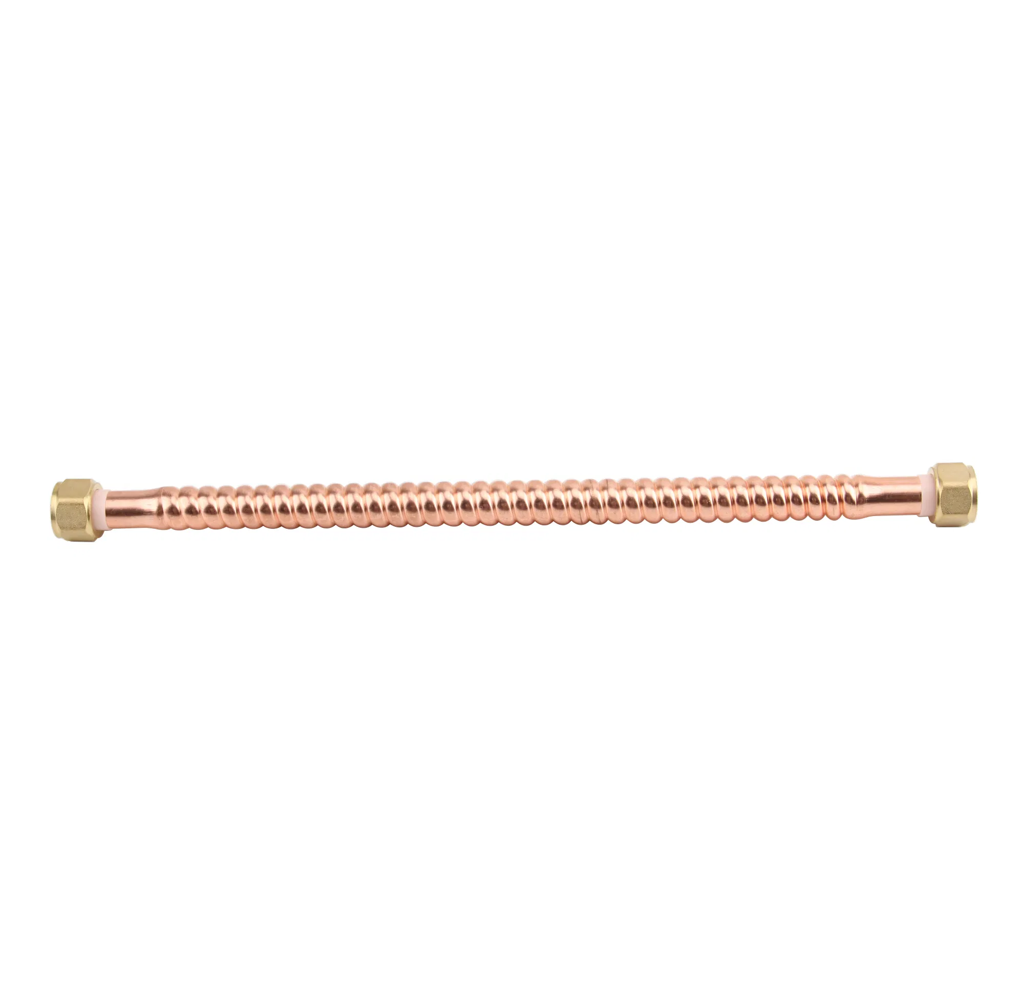 Heavy Duty Copper Corrugated Water Heater Connector, 3/4" Fip X Pex
