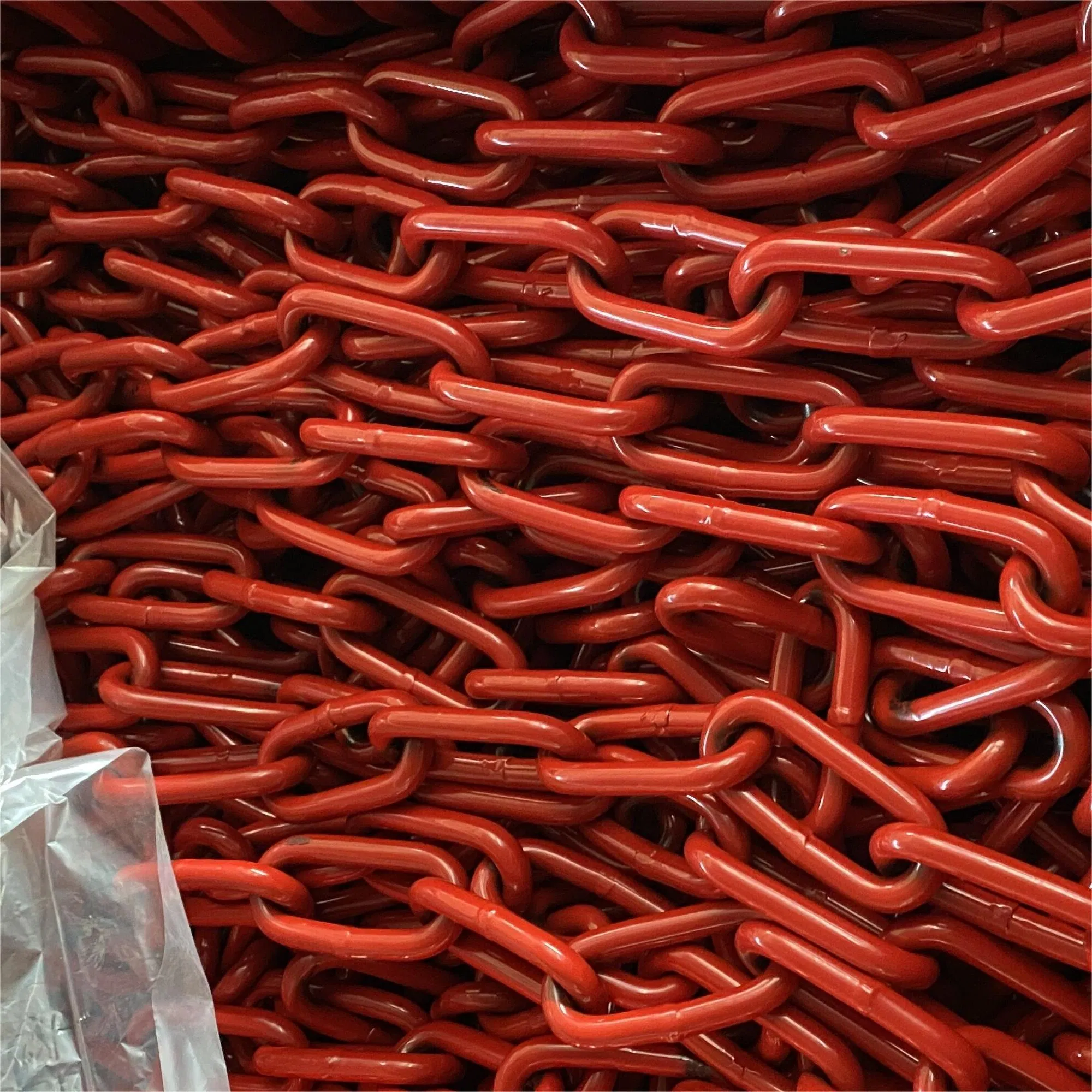 Roro G80 13mm*80mm Alloy/Carbon Steel Heat Treatment Powder Coated Lashing Chain for Cargo/Container