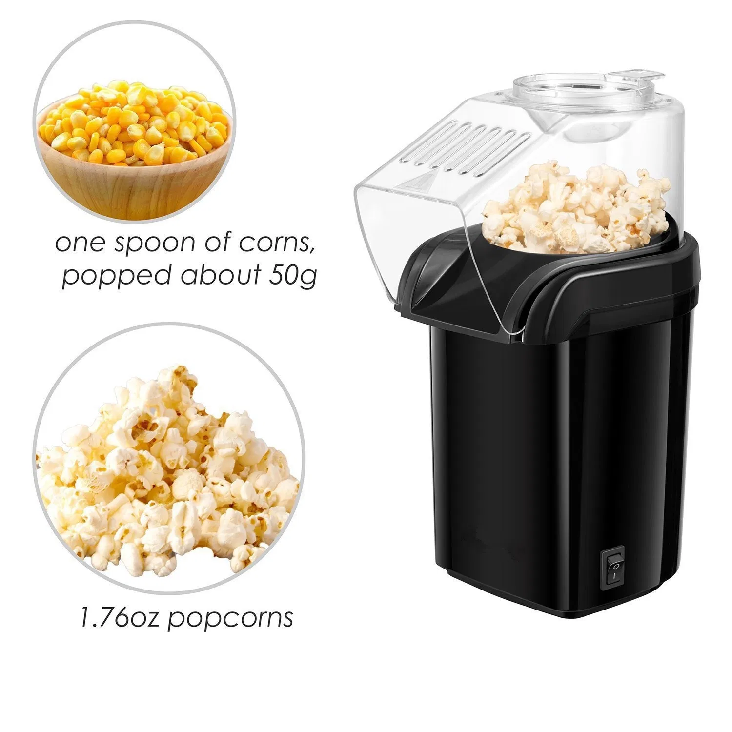Mini Popcorn Maker Small Portable Popcorn Maker Electric Popcorn Maker Puffed Rice Maker Popcorn Machine Maker Mini