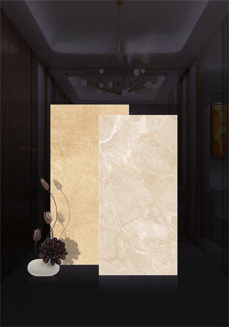 Керамогранитная плитка Marble Beige 3D под мрамор