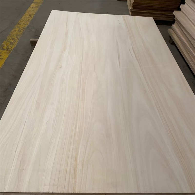 Straight Finger-Jointed Natural Pattern Paulownia/Poplar/Pine Solid Boards for Furniture