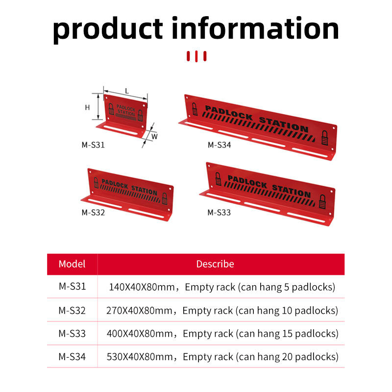 High-Quality OEM Steel Lockout Padlock for Safety Devices