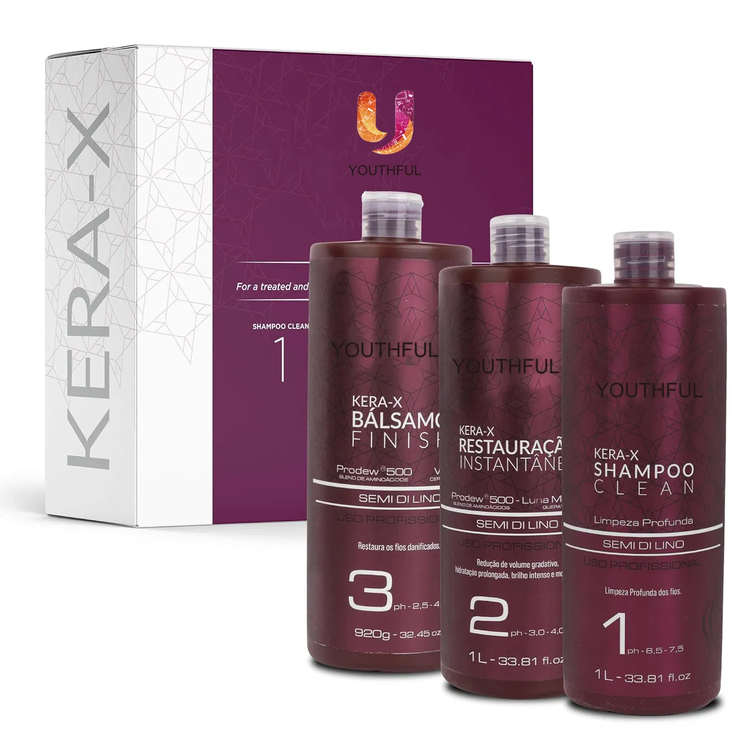 Brazilian Keratin Hair Treatment Straightening - Smooths Softens Moisturizers Adds Shine Reduces Frizz