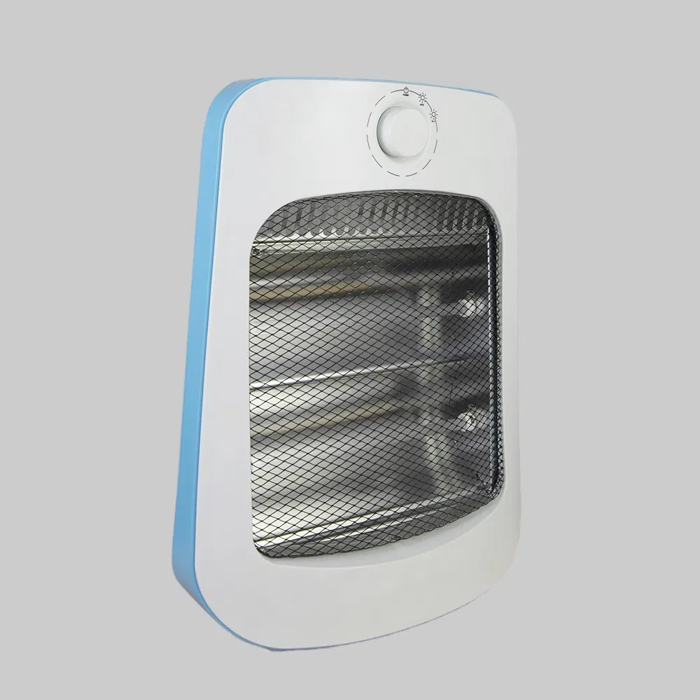 Portable Quartz Heater with Tip-Over Safety Feature and Adjustable Heat