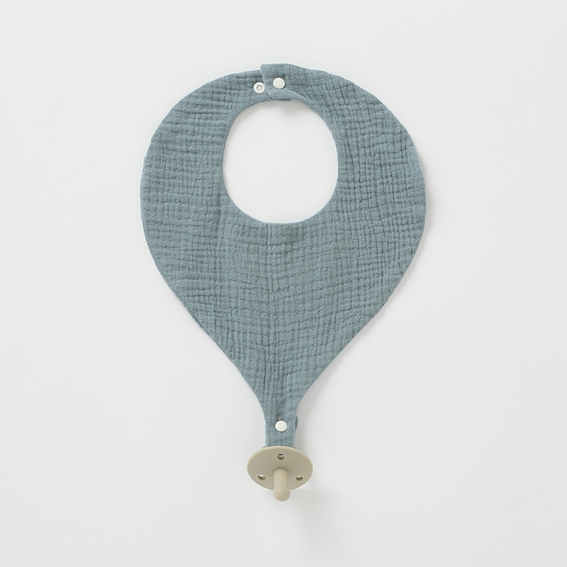 Cotton Pacifier Breathable Absorbent Supplementary Food Anti-Dirty Newborn Adjustment Baby Bib