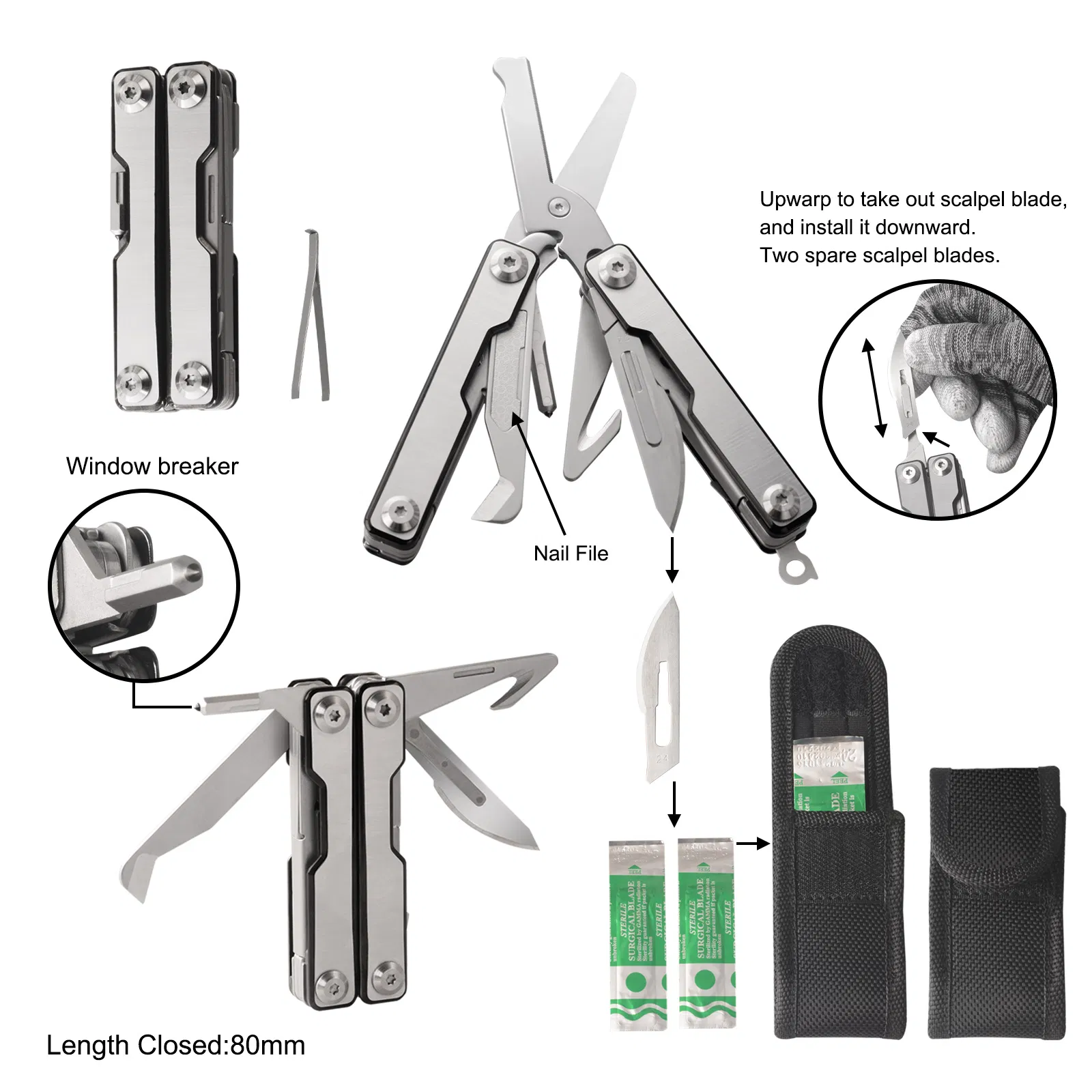 High Quality Multi Functional Tool Multi Pliers (#8592)