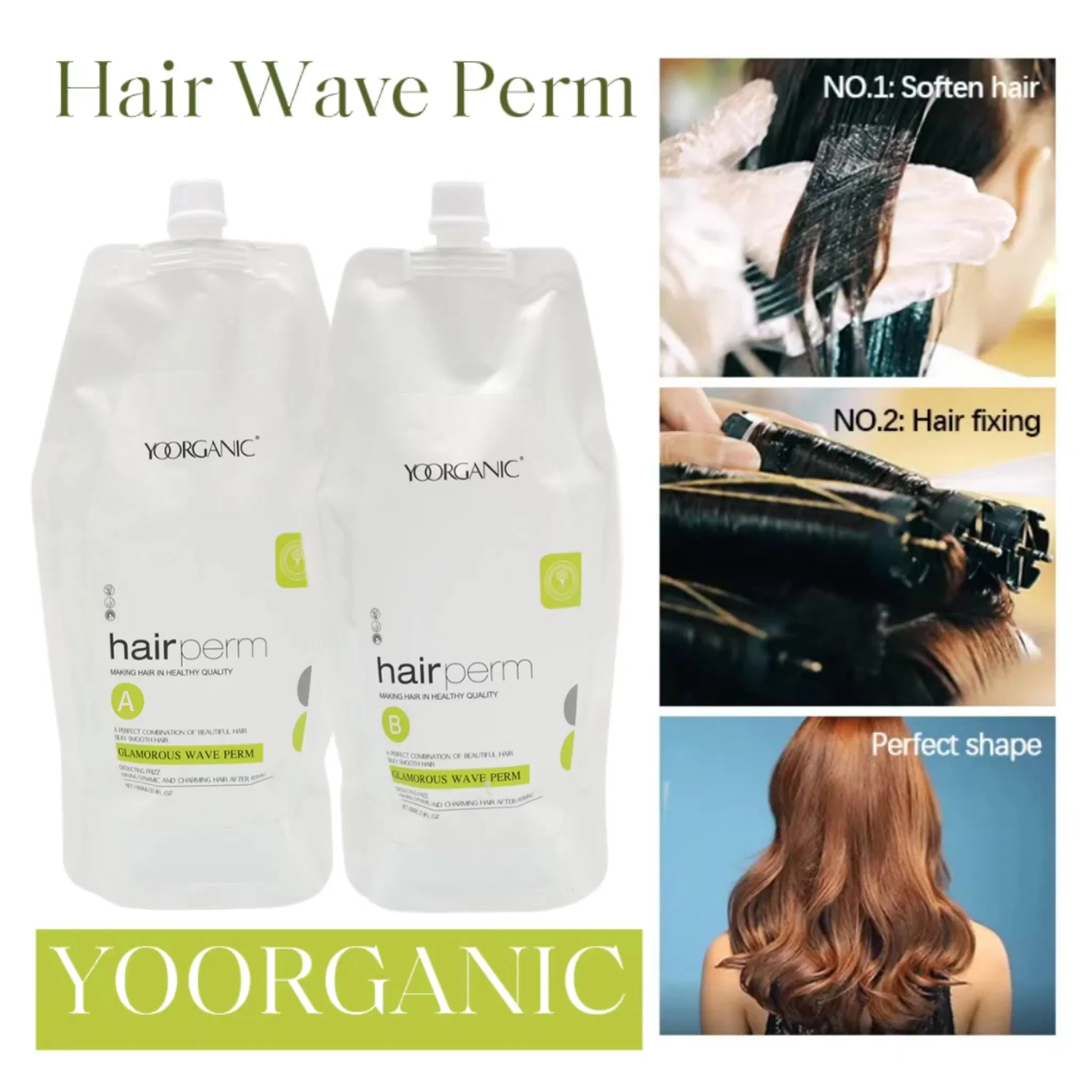 Factory Price Salon Natural No1 No2 Hair Wave Cream Permanent Keratin Digital Perm Lotion Long-Lating Effect