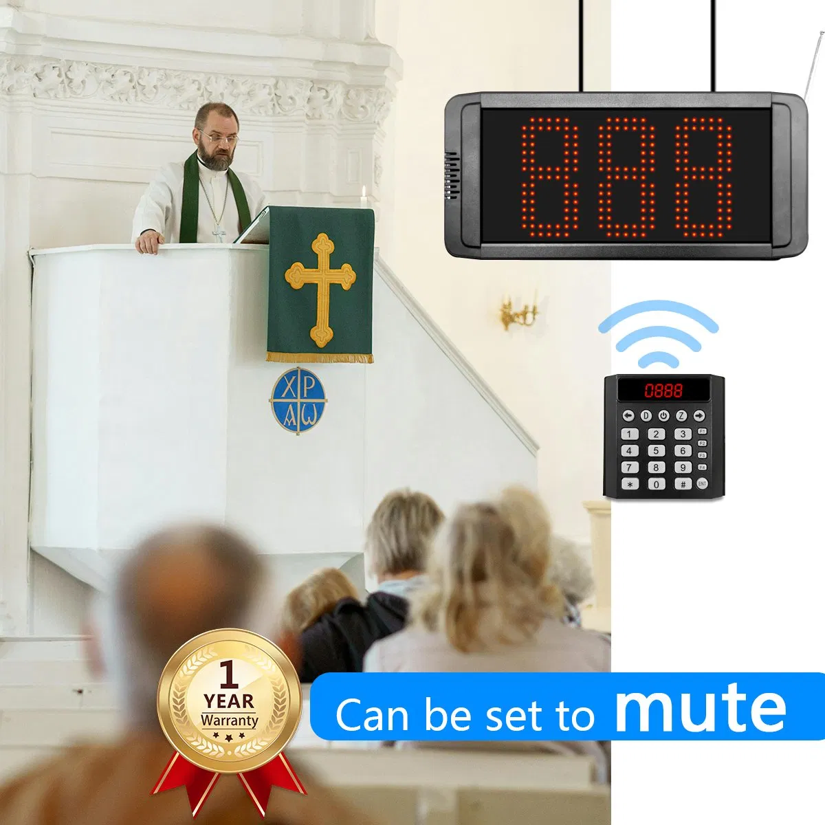 Wireless Queue Calling System Voice Call Waiting Number Management System for Restaurant Hospital Bank