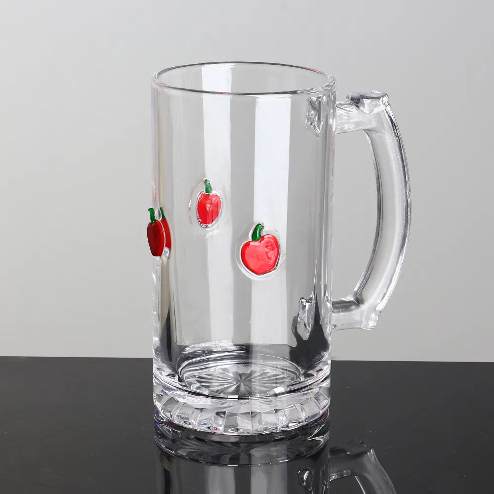 Promotional Advertising Gift Lead Free Crystal OEM Christmas Decorative Beer Drinking Cup