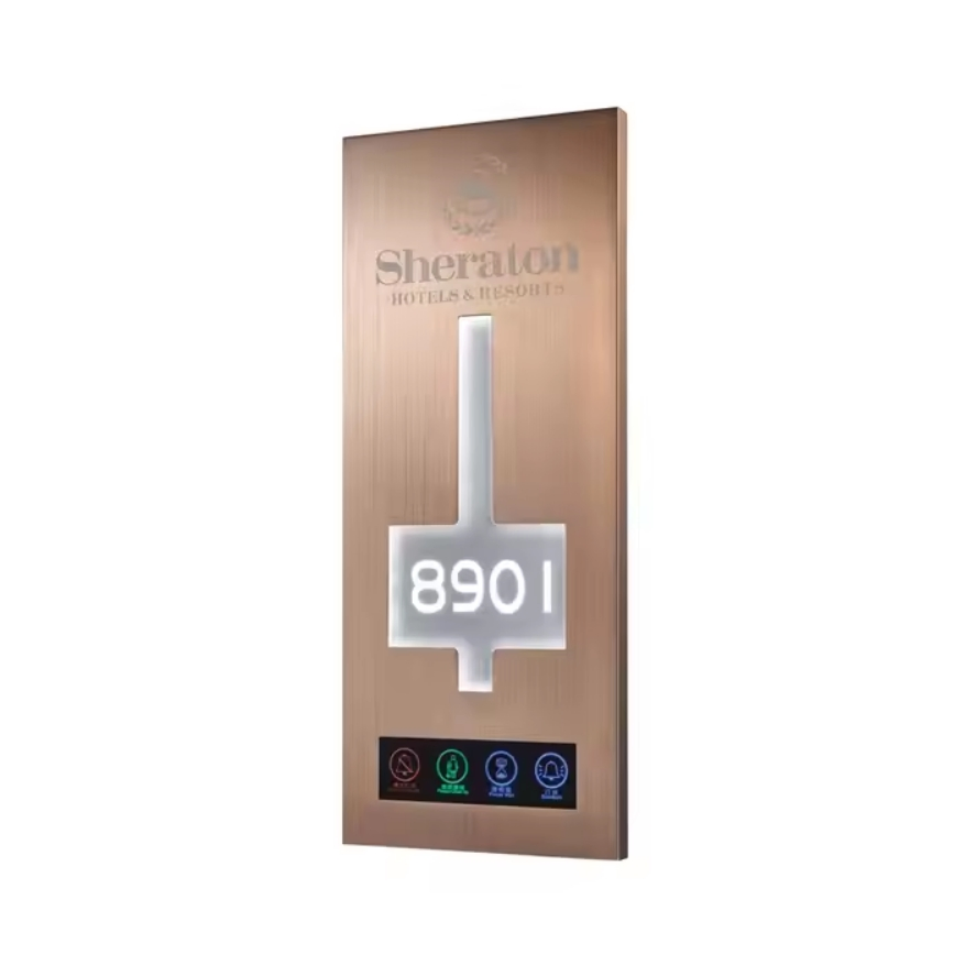 House Number Door Plates Hotel Switch Panel Modern Design Doorbell Panel