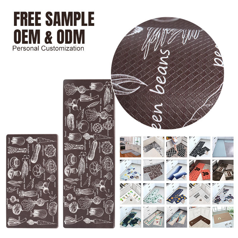 Non-Slip Washable Kitchen Rugs Home Super Absorbent Laundry Room Kitchen Floor Carpets