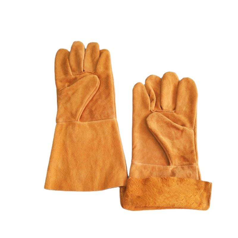 Premium Cowhide Oven Mitts - Heat Resistant BBQ Gloves