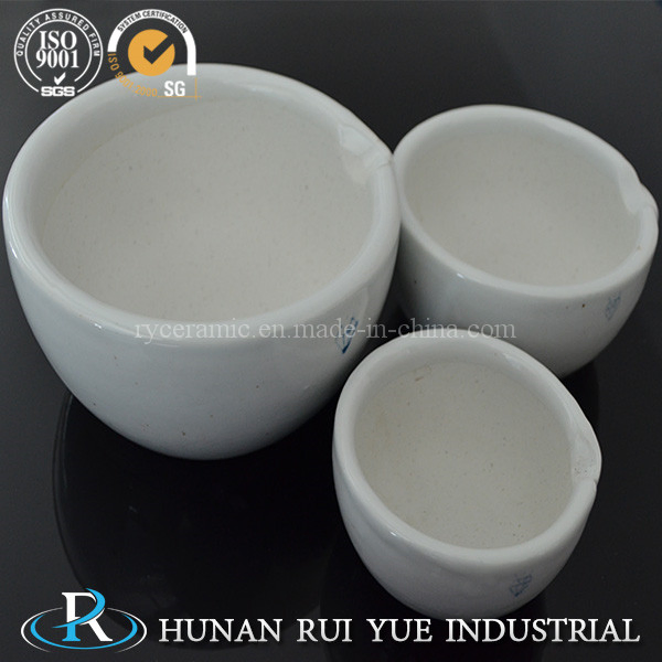 Фарфоровая ступка и пестик из оксида алюминия