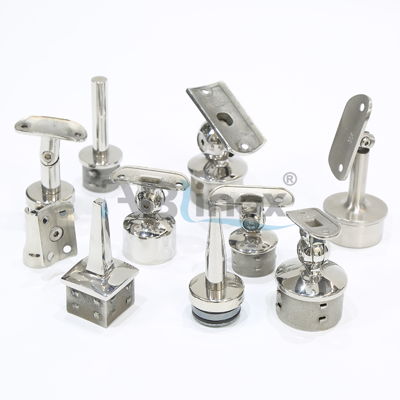 Precision Custom Stainless Steel Handrail Support Stair Railing Parts Hotel/Hospital/Villa Handrail Bracket for Fixing Rail Pipe