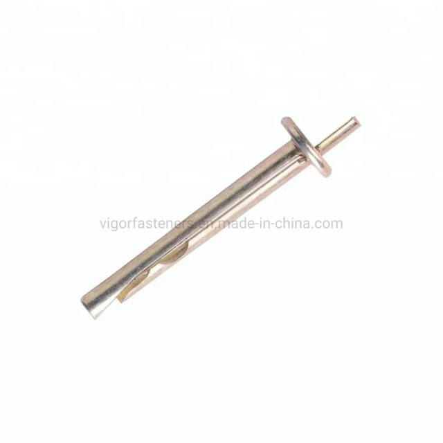 Zinc Plated Ceiling Anchor Bolt for Construction Fastener High Quality Carbon Steel Hammer Drive Nail Type M6*40 Concrete