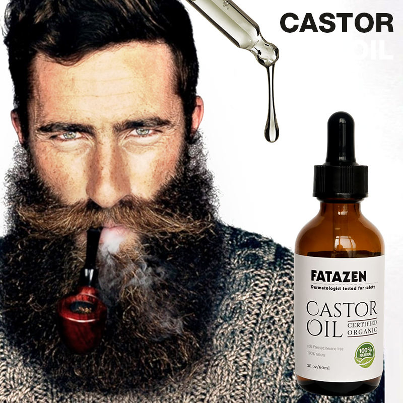 Hair Care Organic Castor Oil for Men Hair Growth Private Label Beard Care Oil for Beard Shaping Styling Dermatologist Growth Oil