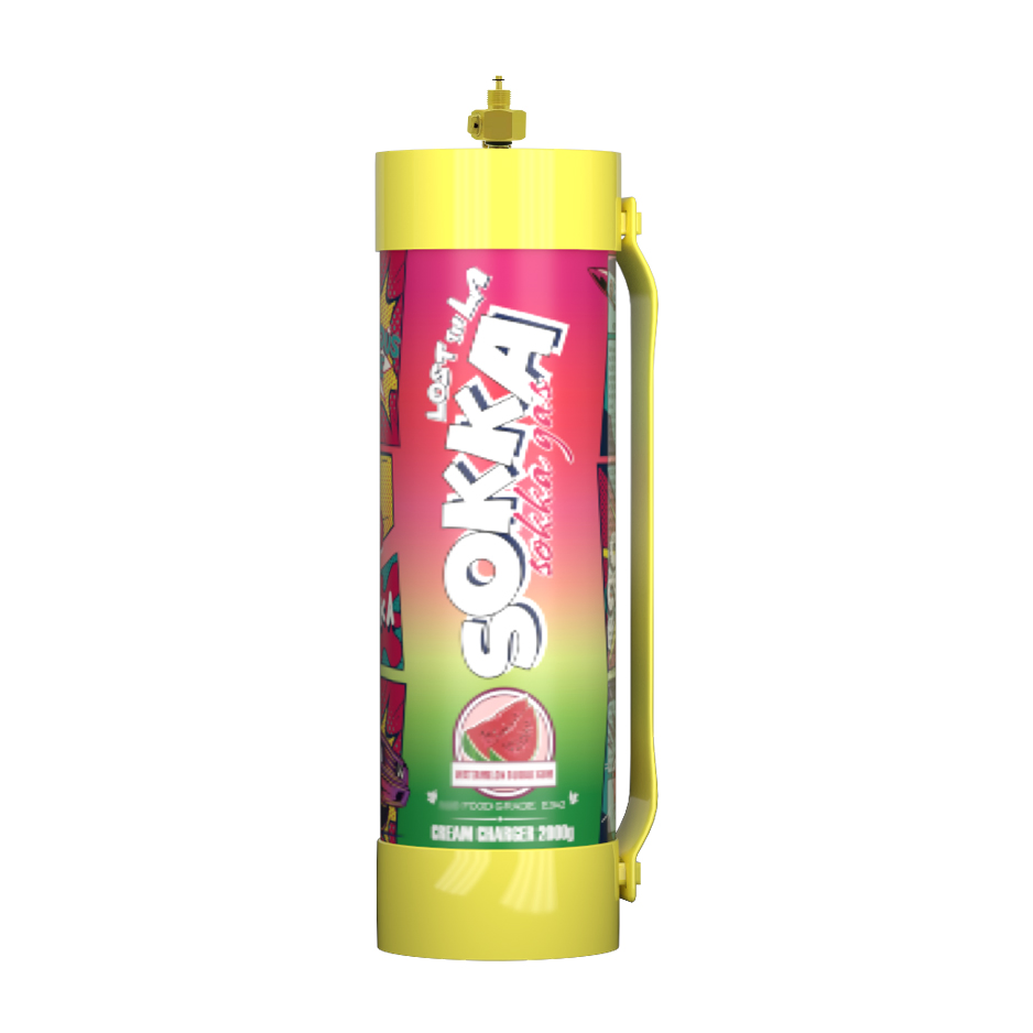 Sokka N2o Gas Nitrous Oxide 3.3L 2kg Cylinder for Whipped Cream Charger Cream Canisters