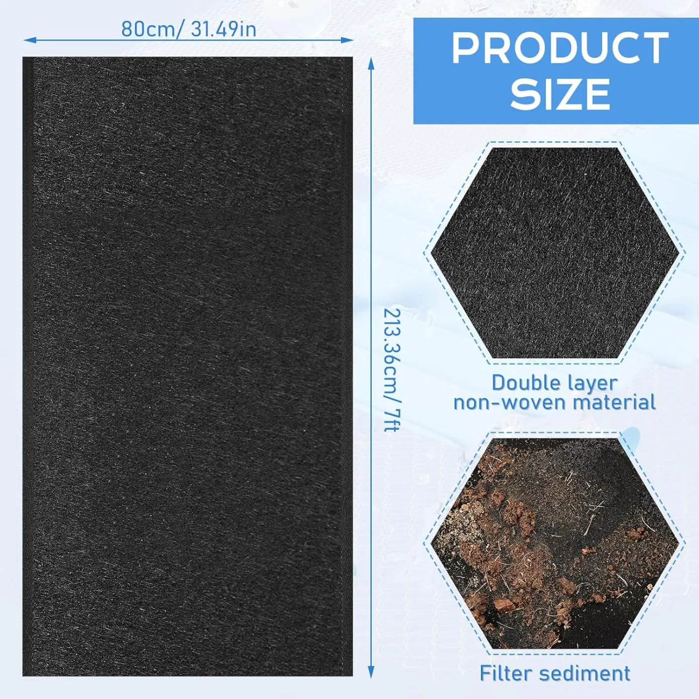 America ASTM Standard Widely Application Eco-Friendly PP Heat Geo Fabric Geotextile