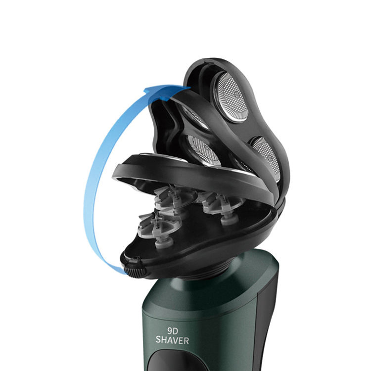 USB Rechargeable Men's Electric Shaver with Rotating Foils