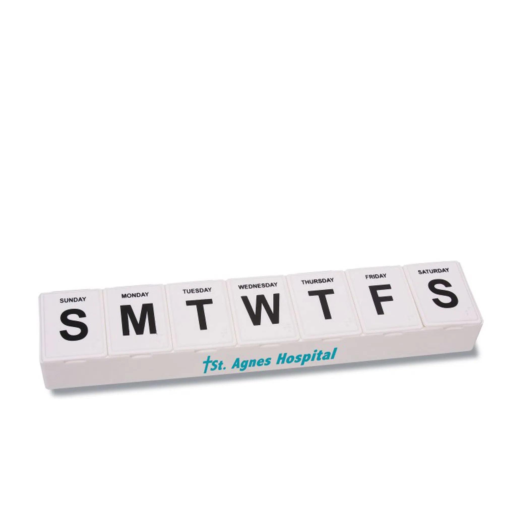 Custom Plastic Weekly 7 Days Pill Box Wholesale Promotional Portable Pill Dispenser Pill Organizer for Medicine Storage