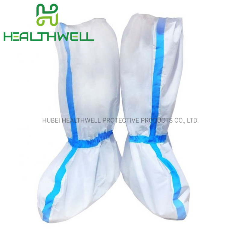 Disposable Sf Non Woven Medical Boot Cover with Elastic Ankle