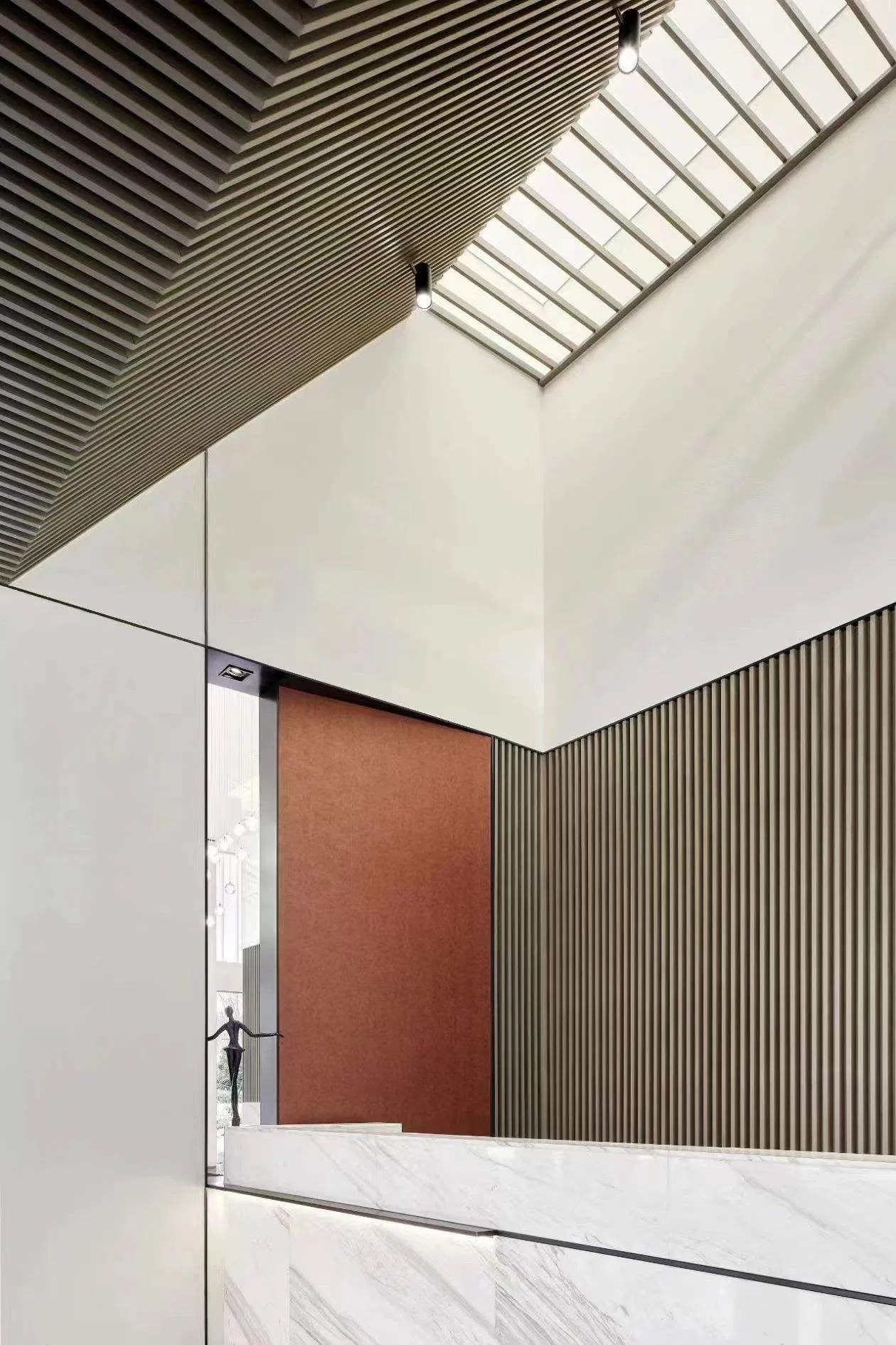 MDF Wood Slatted Wall Acoustic Felt Panels Acoustic Wood Wall Panel