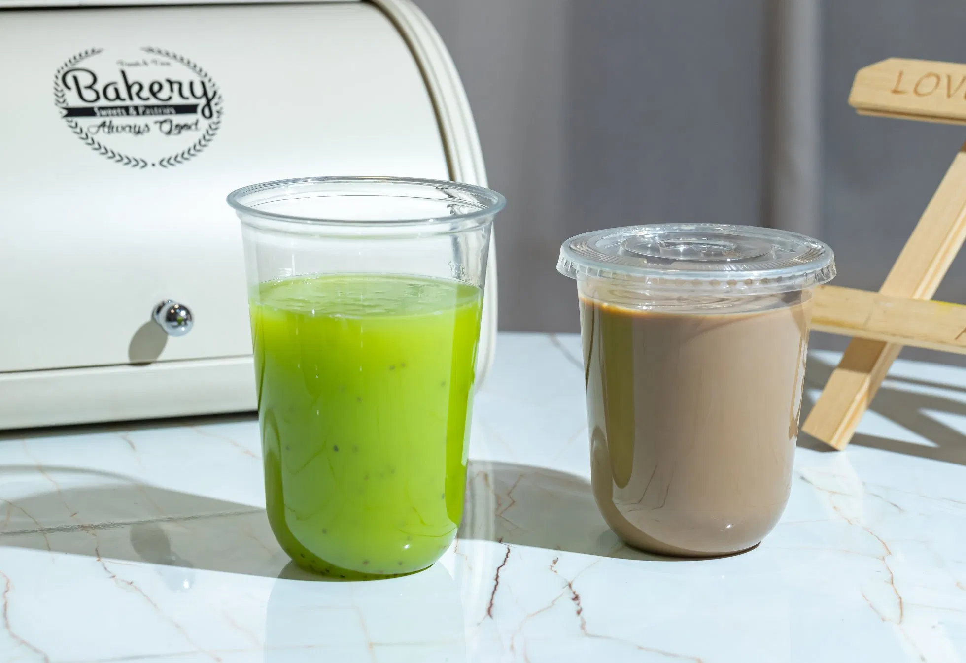 Чашка для боба-чая 16oz U-образная, пластиковая