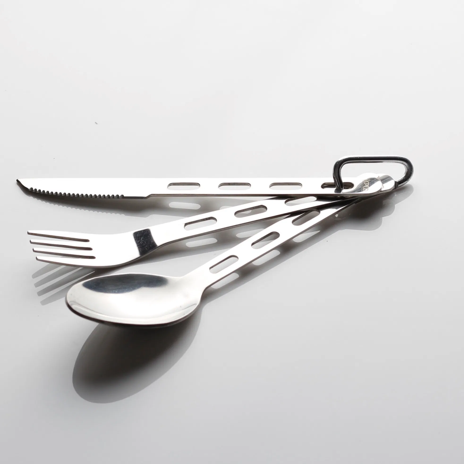 Wholesale Portable Travel Camping Folding Stainless Steel Cutlery Set