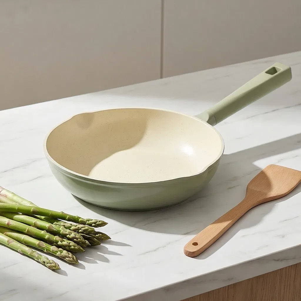 Home Cooking Eco-Friendly Nonstick Coating Induction Bottom Frypan