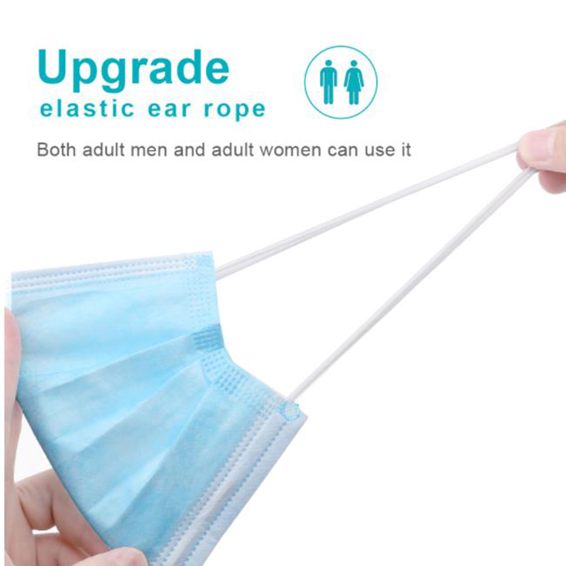 Disposable 3-Ply Non-Woven Face Mask