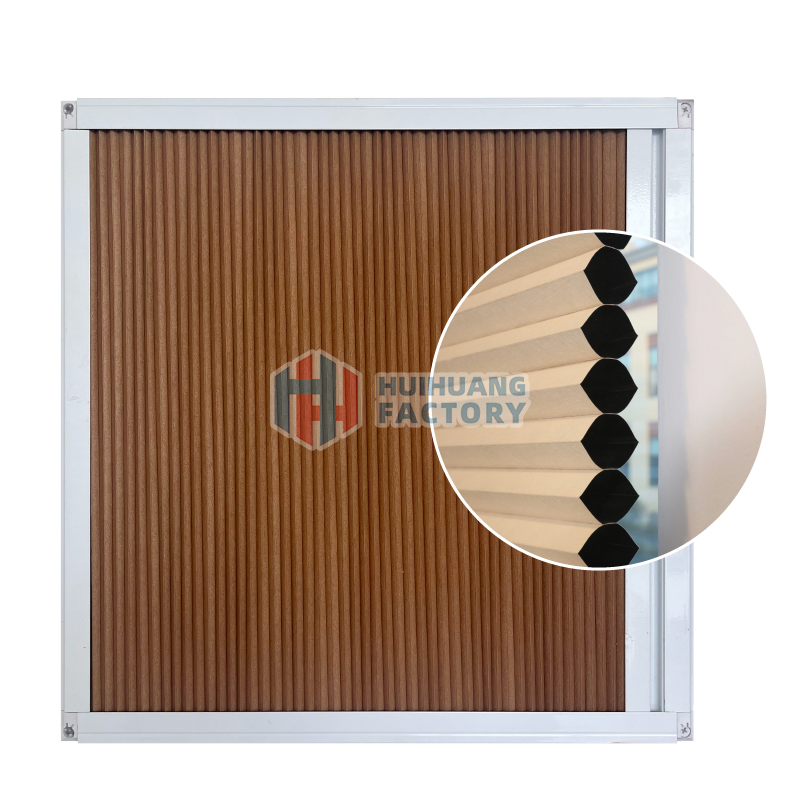 16mm Cellular Fabric Built in Frame Blackout Honeycomb Blinds for Inside Open Windows