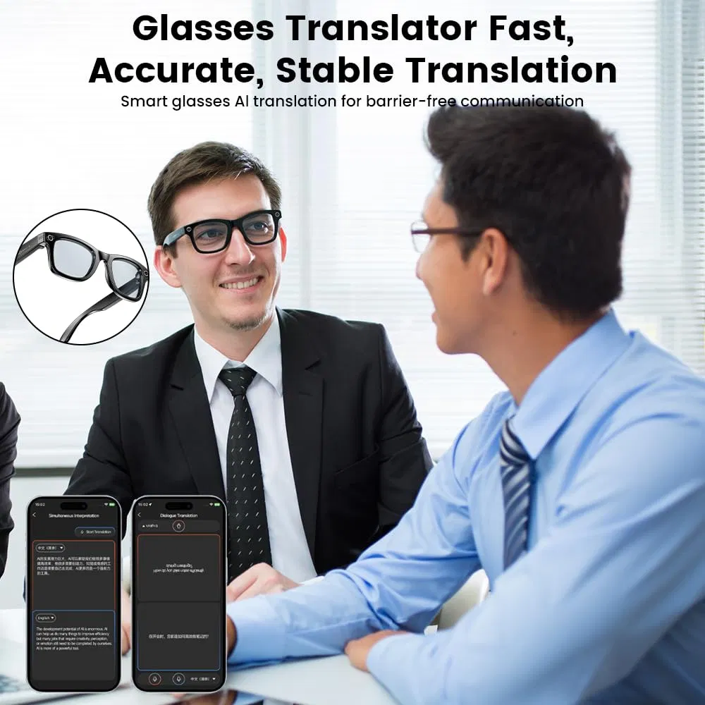 Умные очки-переводчик Smart Ai Bluetooth