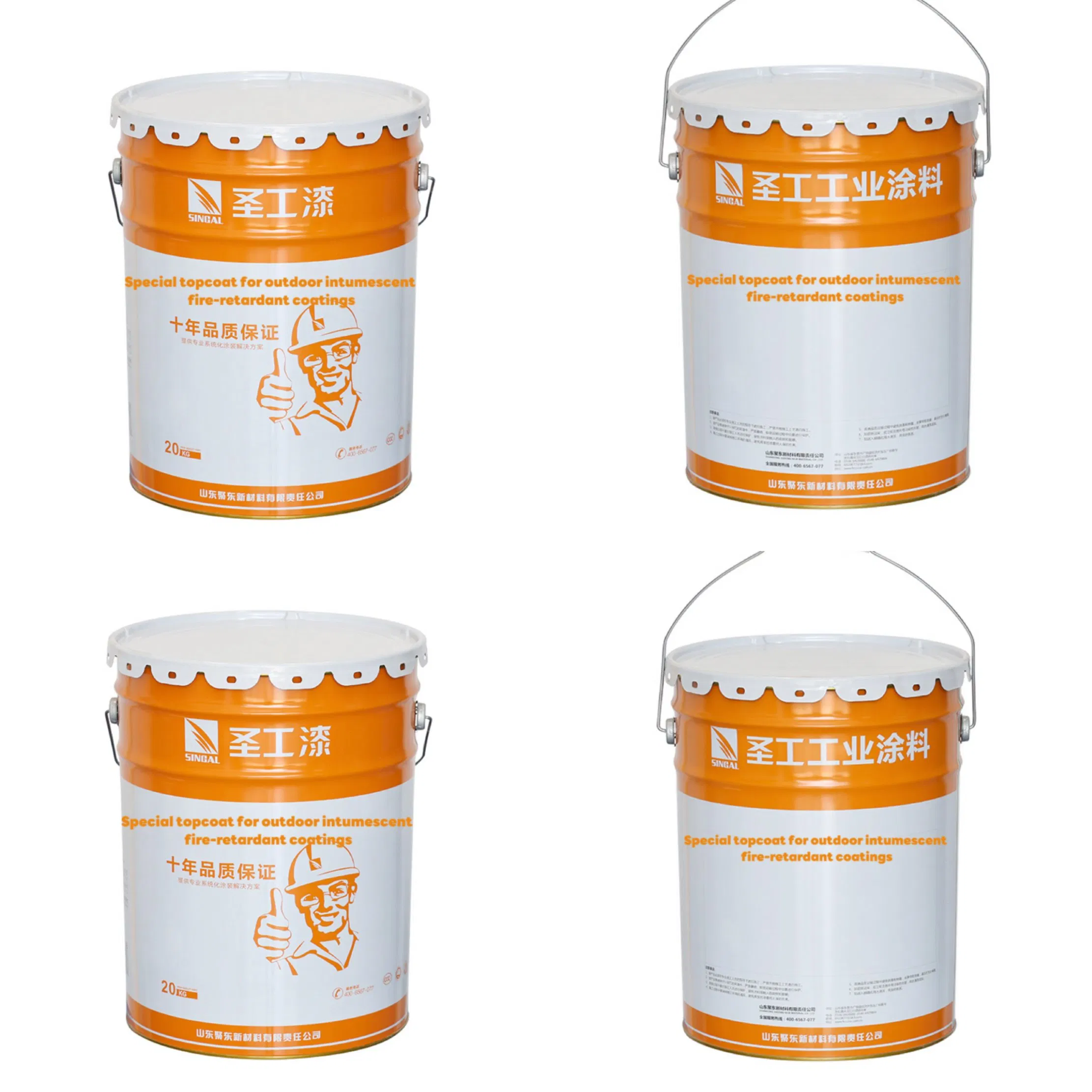 Premium Special Topcoat Single-Component for Outdoor Intumescent Fire-Retardant Fireproof Coating