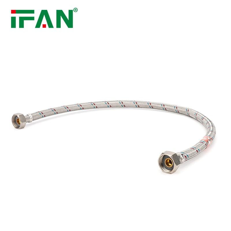 Ifan Wholesale Plumbing Hose Silver Cover Aluminum Stainless Steel Braided Hose