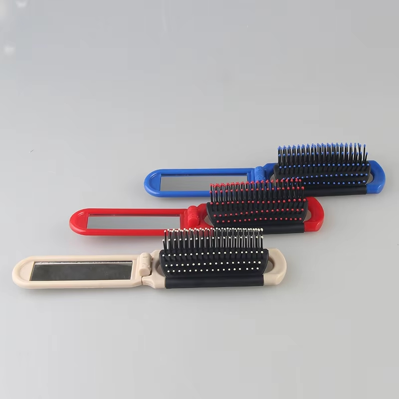Custom Mini New Design Travel Hair Brush Hotel Folding Portable Comb