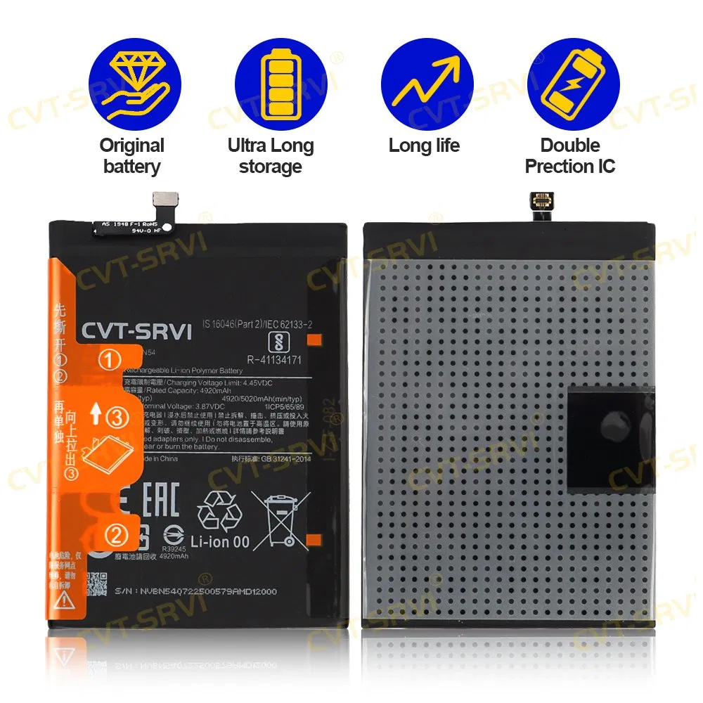 Аккумулятор для Poco X3, 11 Lite, Note 8/9/11, 10T