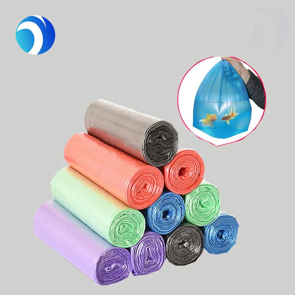 Direct Factory Price Custom Black Custom HDPE LDPE PE Plastic Restaurant Kitchen Cleaning Rubbish Trash Garbage Bag