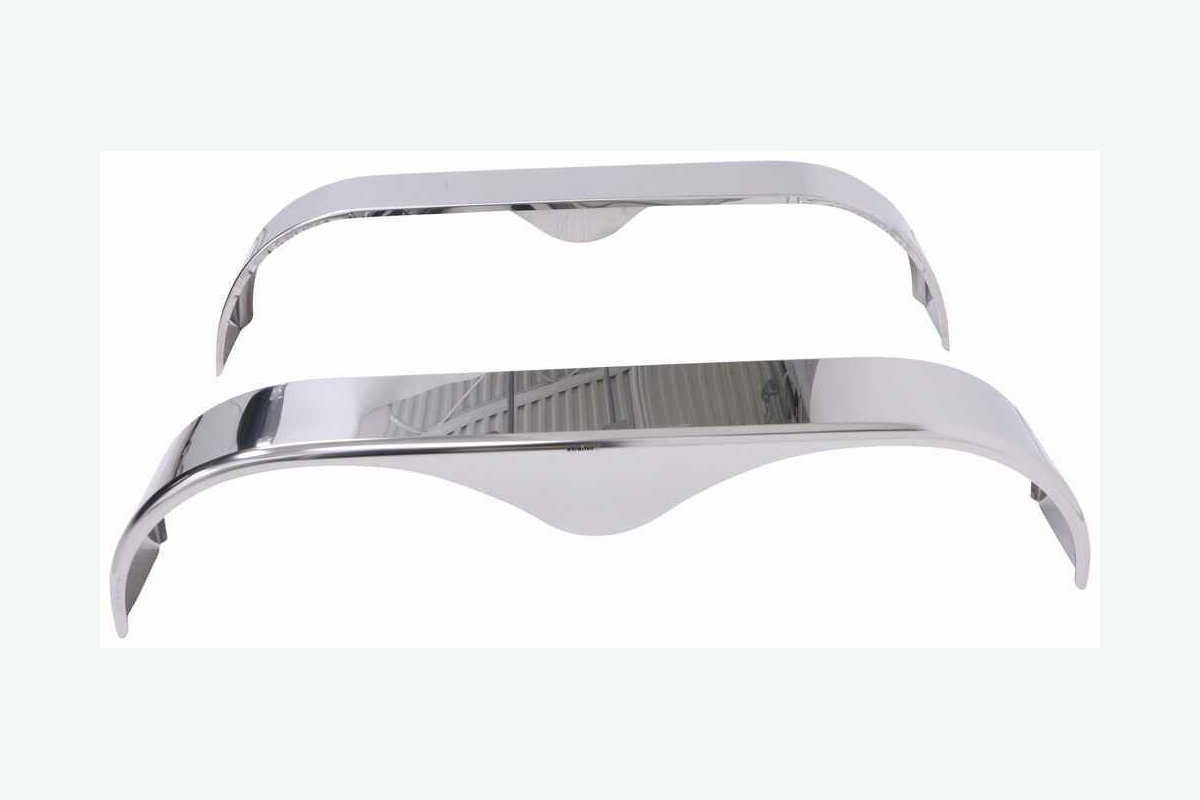 Крылья для лодочных прицепов из нержавеющей стали, тандем, каплевидные, на 14-дюймовые колеса