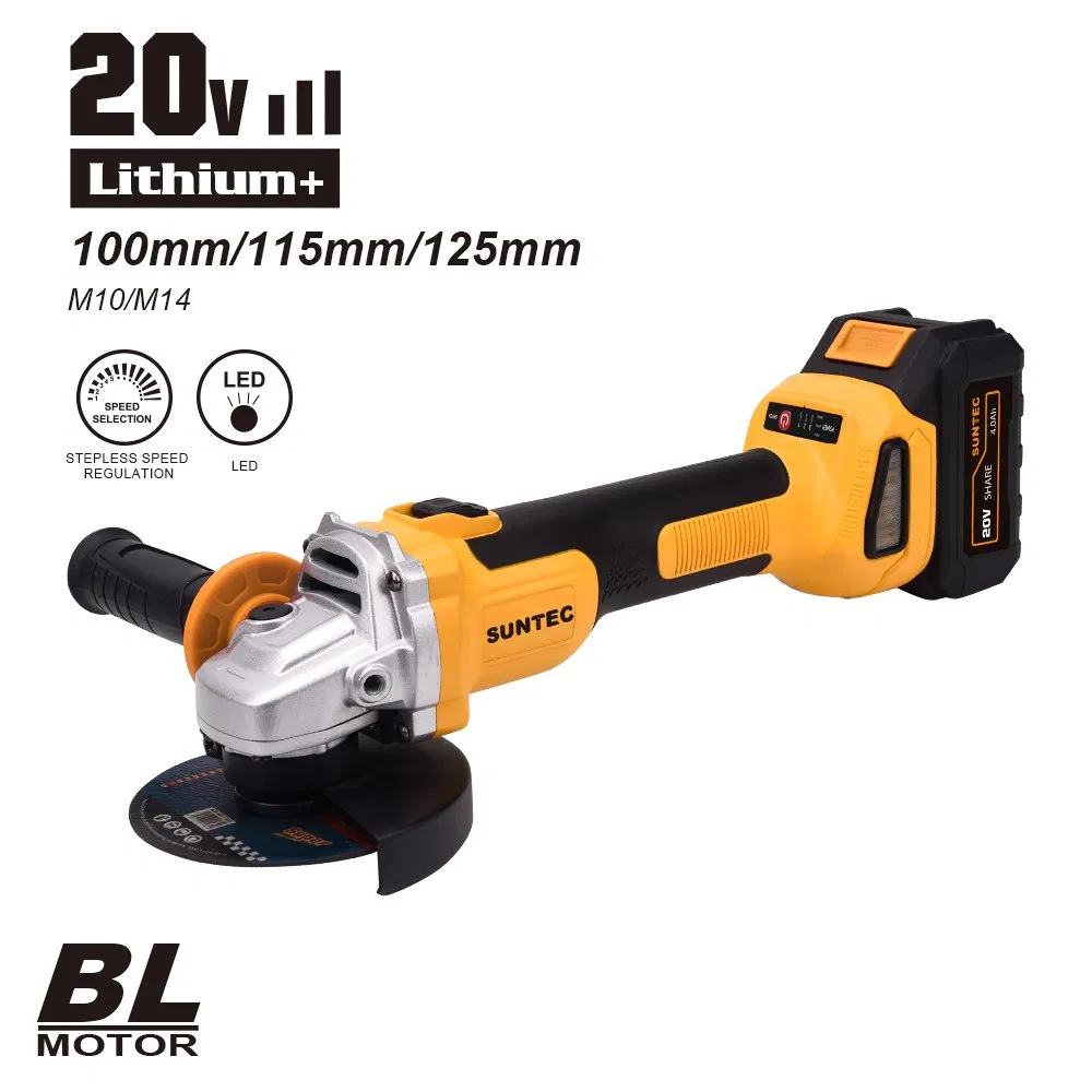 Suntec Factory New Power Drill Kit 20V Cordless Brushless 115mm Angel Grinder