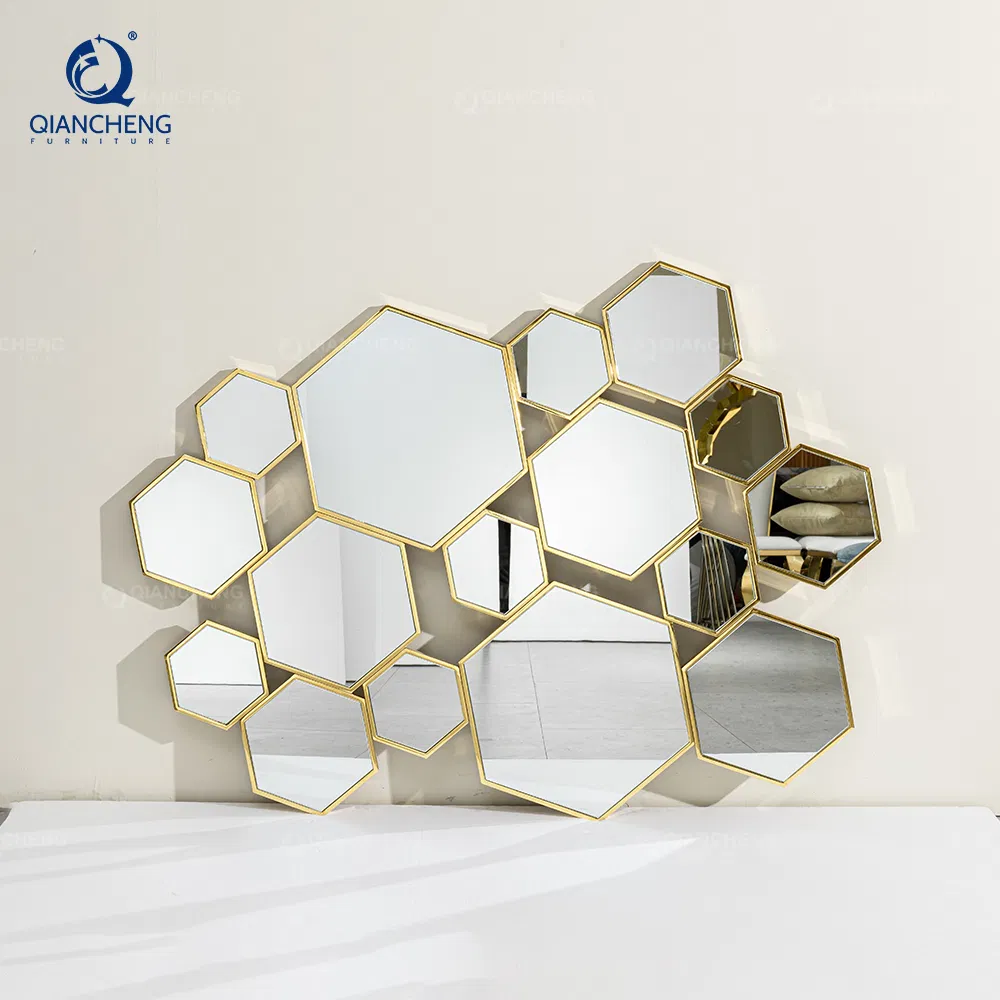 Modern Sideboard Living Room Mirror Furniture Decorative Golden Wall Mirrors