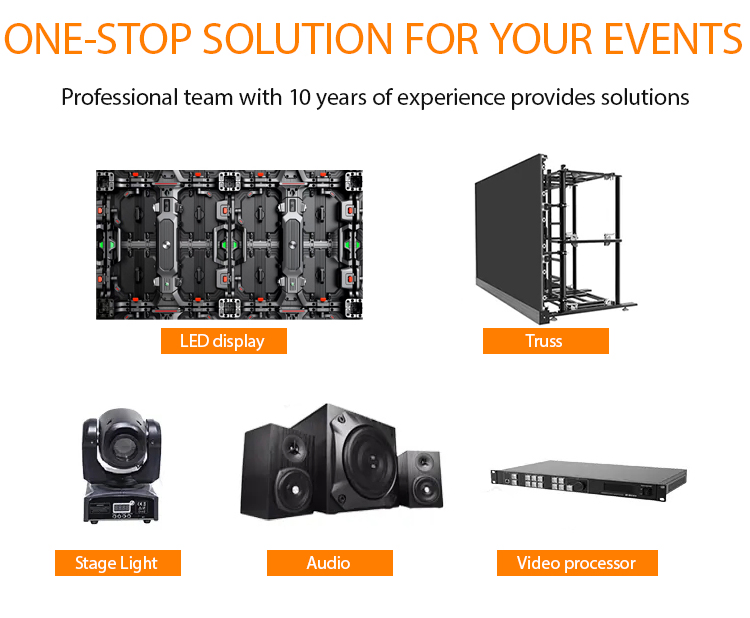 P3.91 500X500mm LED Screen Outdoor Waterproof LED Display Screen Rental Stage Screen