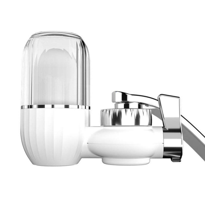 White Transparent Clear Case No Drinking Purifier Water Faucet Tap