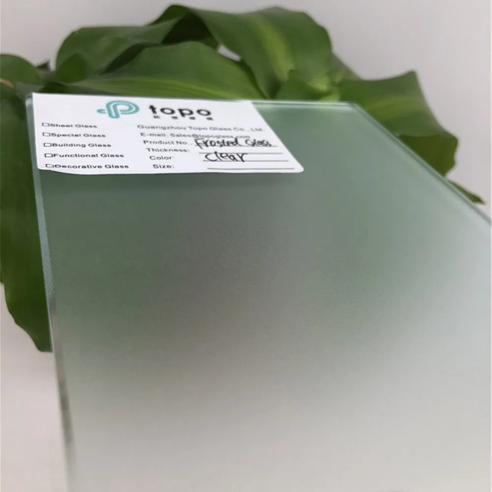 4mm 5mm 6mm 8mm 10mm 12mm Clear Acid Etched Frosted Glass (FG-TP)