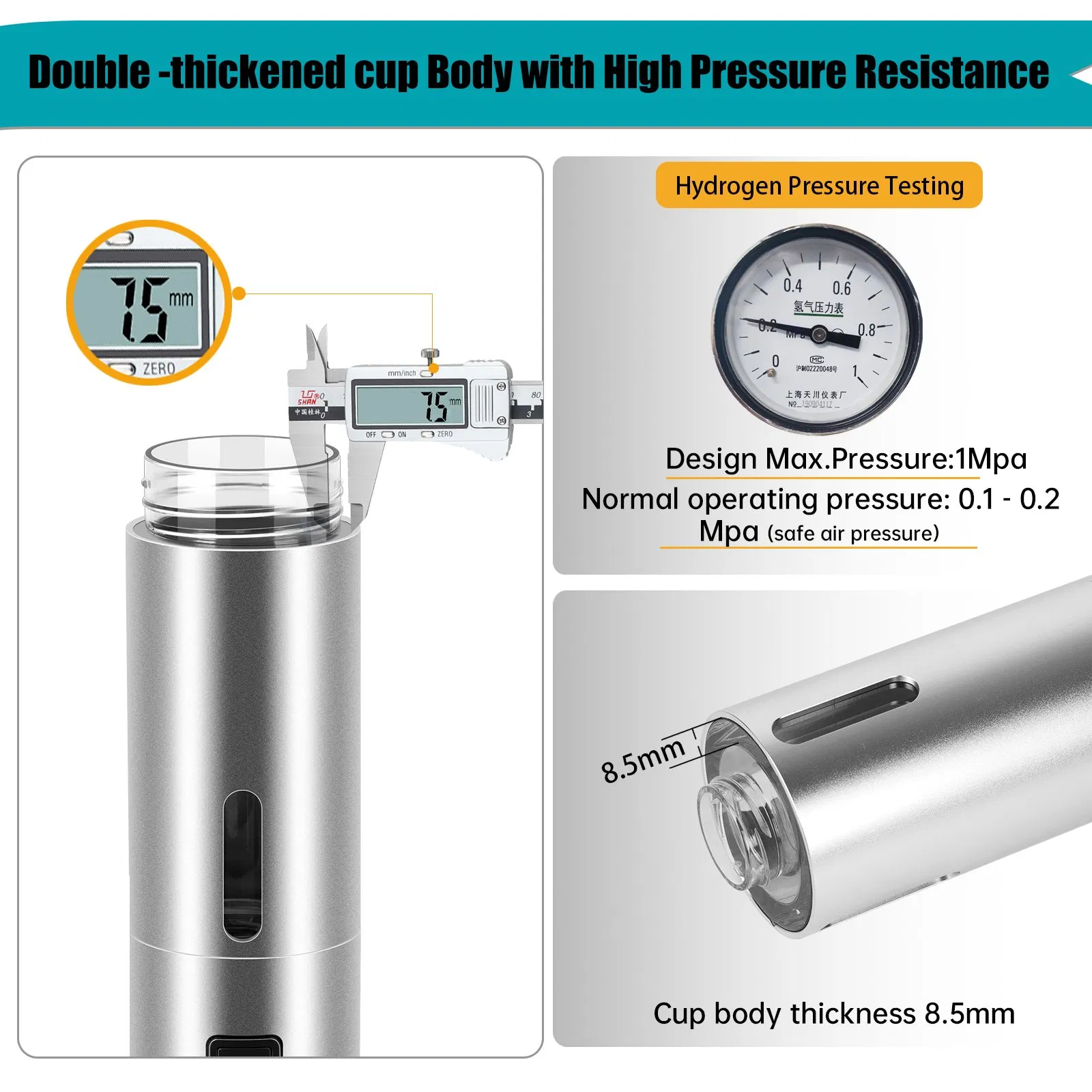 Портативный генератор водородной воды Cahmtf