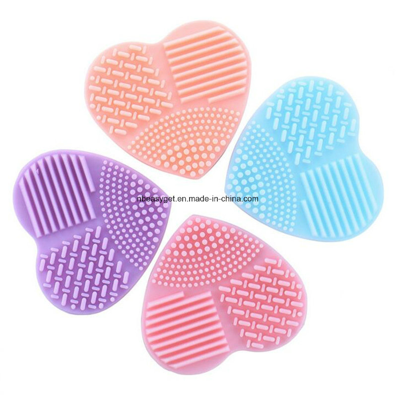 Cosmetic Makeup Brush Cleaner Silicone Scrubbing Pad Esg10195