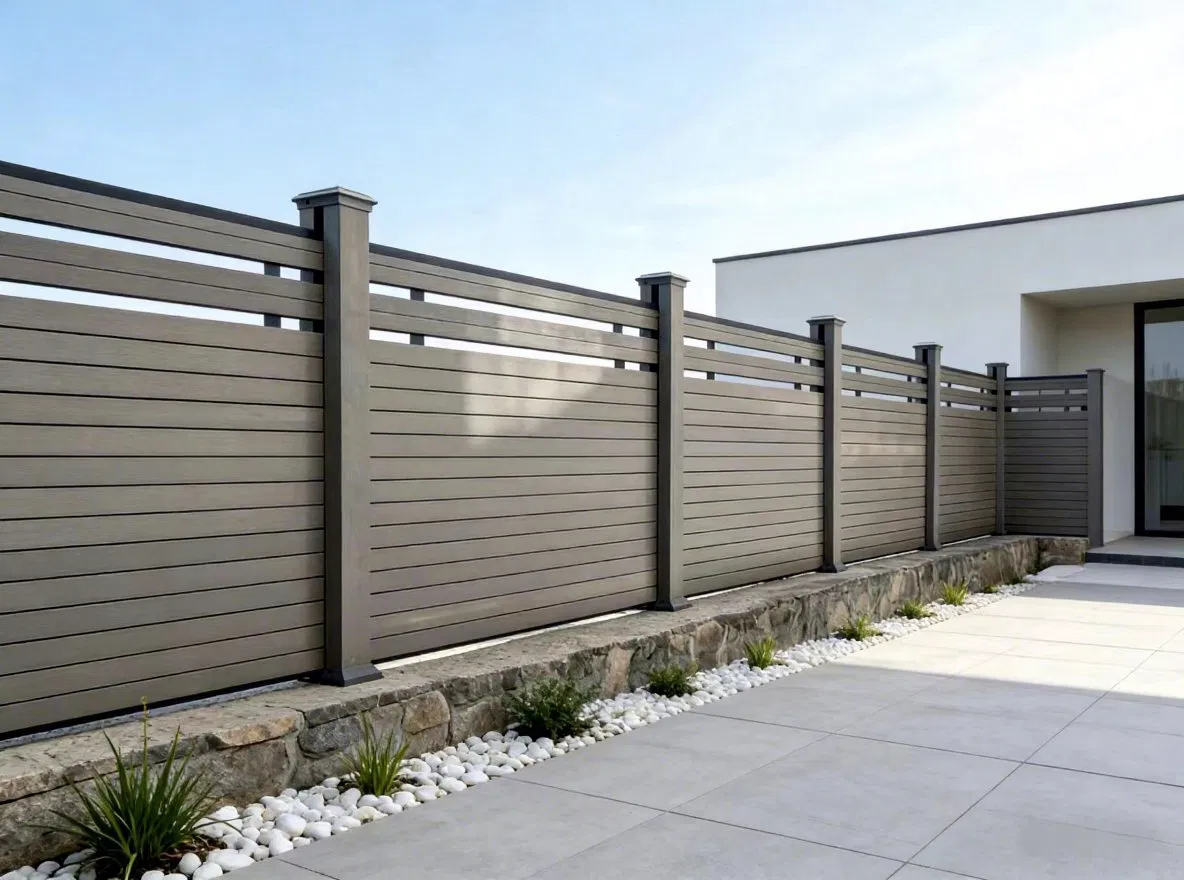 Composite Post Privacy WPC Fence Wood Plastic Composite